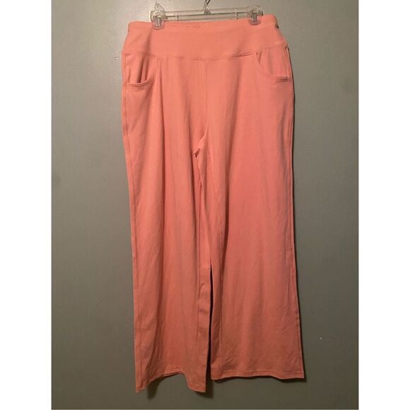 ESOFT Wide Leg Pants High-Waisted Yoga Work Dress Pants Pockets 2XL NWOT - Picture 2 of 7